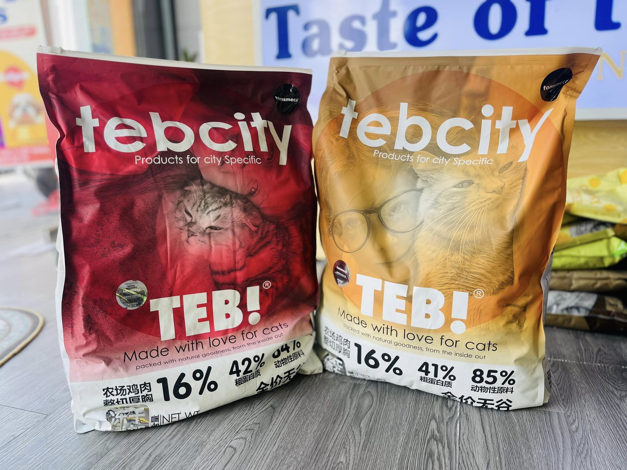 Thức Ăn Hạt khô Cho Mèo Mọi Lứa Tuổi Không Độn Ngũ Cốc TEB CITY GRAINFREE 1,5kg -  YonaPetshop