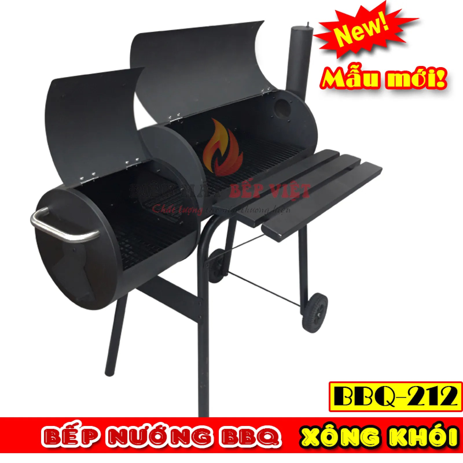 Bếp Nướng Than Hoa Xông Khói BBQ 212, Bếp Nướng Ngoài Trời, Bếp Nướng Không Khói, Bếp Nướng Sân Vườn