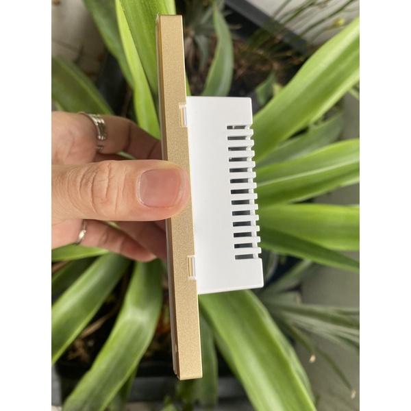 Công tắc thông minh viền nhôm mặt kính 2.5D cao cấp Tuya Smart life kết nối wifi và bluetooth mẫu mới 2022-Cần dây N