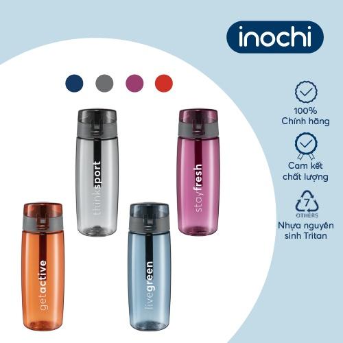 Bình nước thể thao Inochi - Kita Active 500ml màu Xanh/Cam/Hồng/Ghi