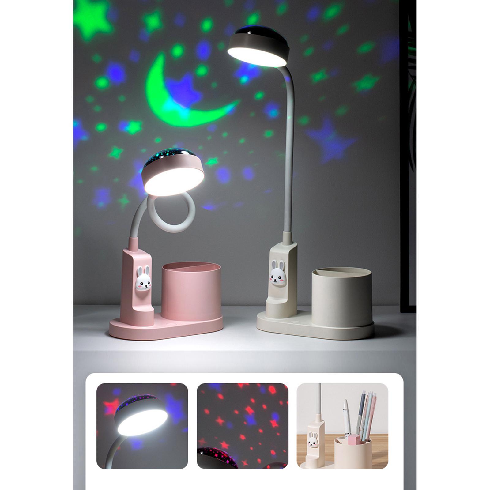 LED Desktop Lamp, Eye Protection Dimming Desk Light, Star Light Pink