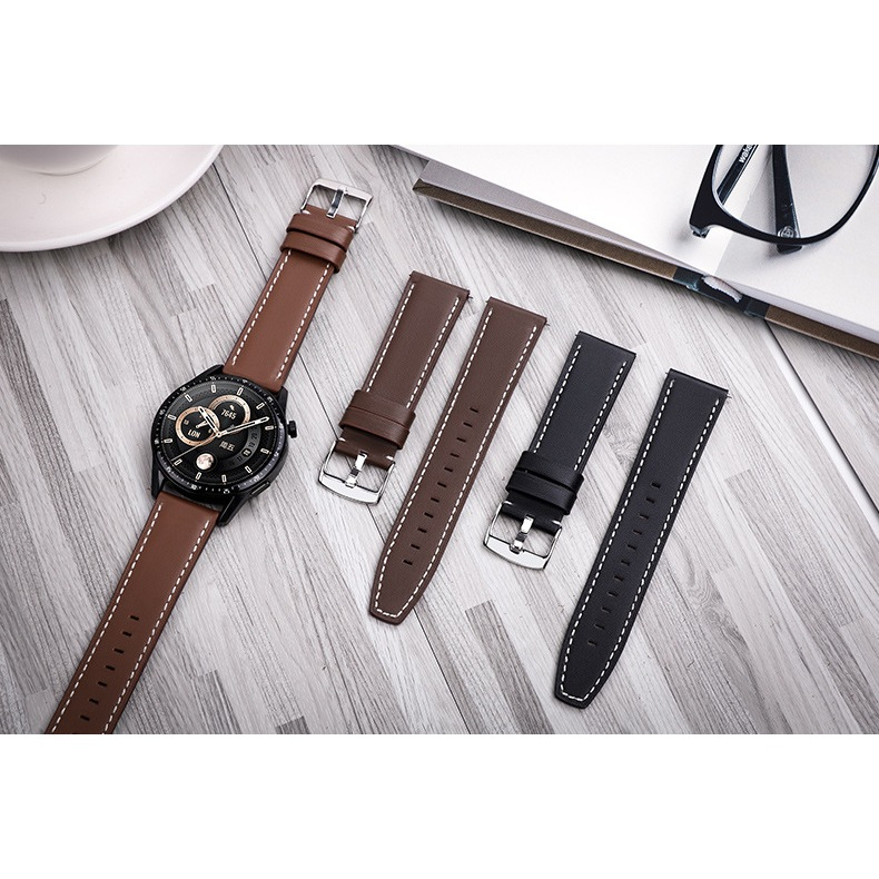 Dây đeo da cho đồng hồ thông minh Xiaomi Redmi Watch 3 Active, Lite / Redmi Watch 5 Lite, Active - Dây đeo smartwatch - Hàng chính hãng