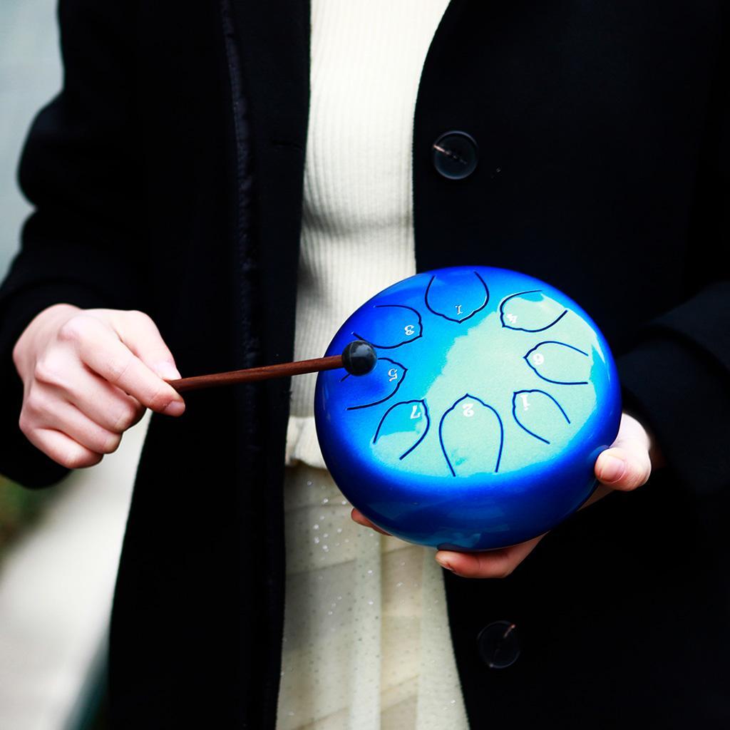 6inch Steel Tongue Drum Hand Pan Drum Percussion Instrument Mind