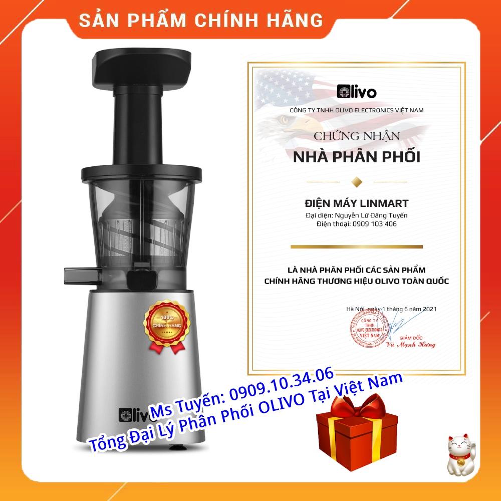 Máy Ép Chậm Olivo SJ210 - Thương hiệu Mỹ - Ép Trái Cây, Rau Cải không lo kẹt Bã, Dễ Vệ Sinh