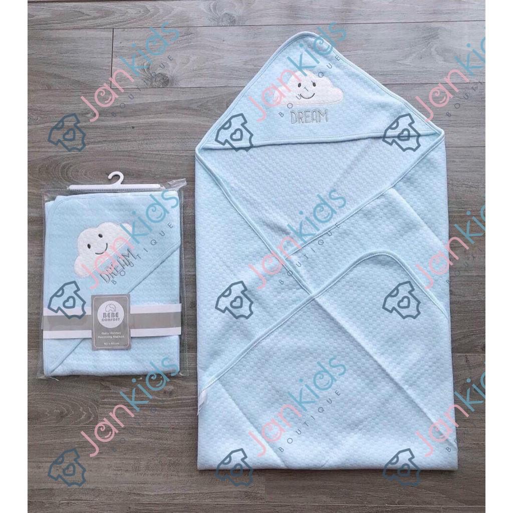 Chăn ủ choàng có mũ BEBE COMFORT cho bé kích thước 80x80cm