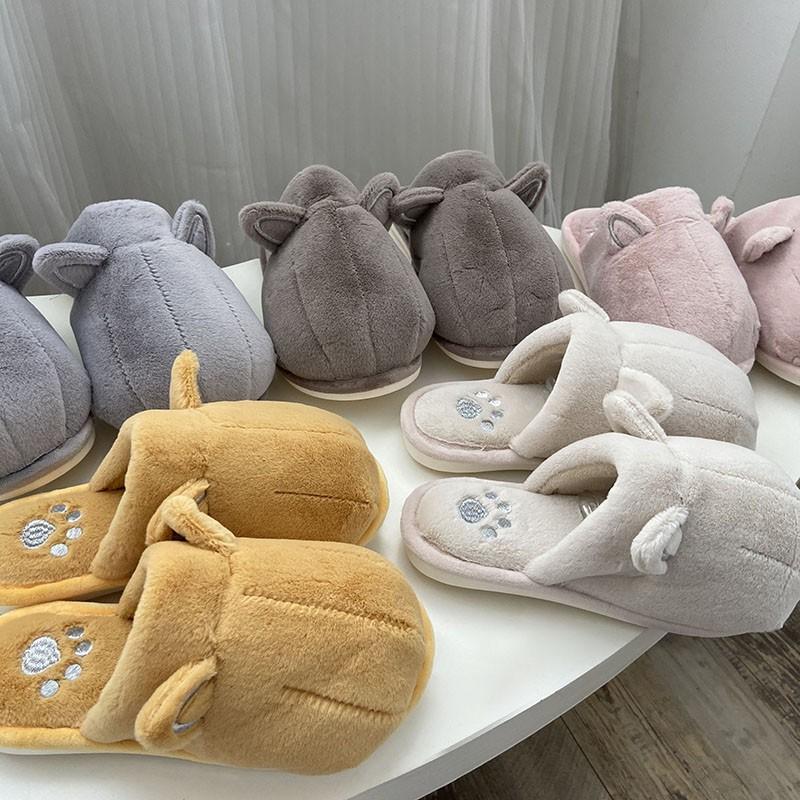 Dép bông unisex đi trong nhà hình chân thú đi siêu ấm giữ nhiệt cực tốt NB-54