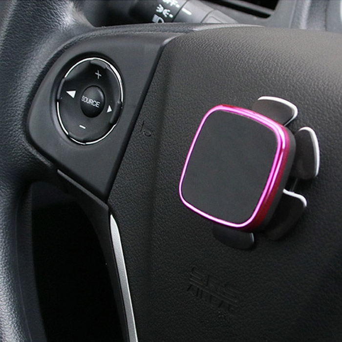 Thiết bị tiện ích cho ô tô đế hút nam châm giữ điện thoại thiết kế thông minh trên vô lăng hoặc tất cả vị trí trên ô tô dễ dàng lắp đặt
