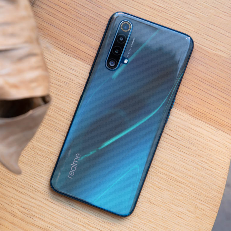 Miếng Dán Mặt Lưng Cacbon Dành Cho Realme X50 5G - Handtown- Hàng Chính Hãng