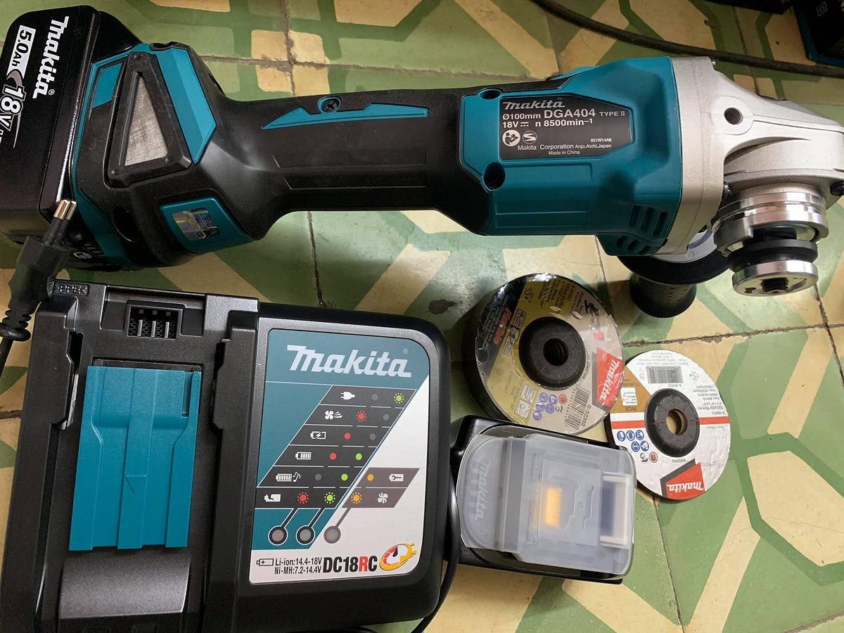 MÁY MÀI GÓC DÙNG PIN 18V MAKITA DGA404RTJ2 - HÀNG CHÍNH HÃNG