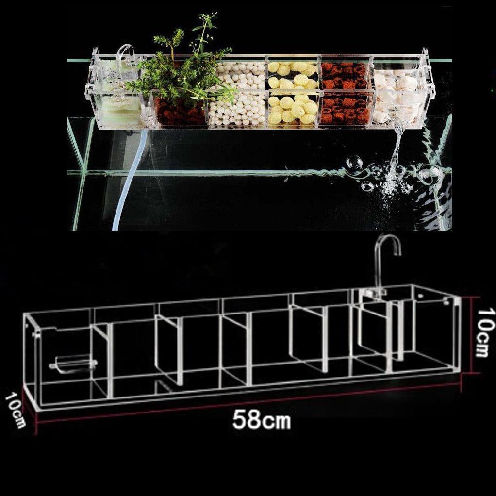 Lọc tràn mika Máng lọc tràn bể cá size to