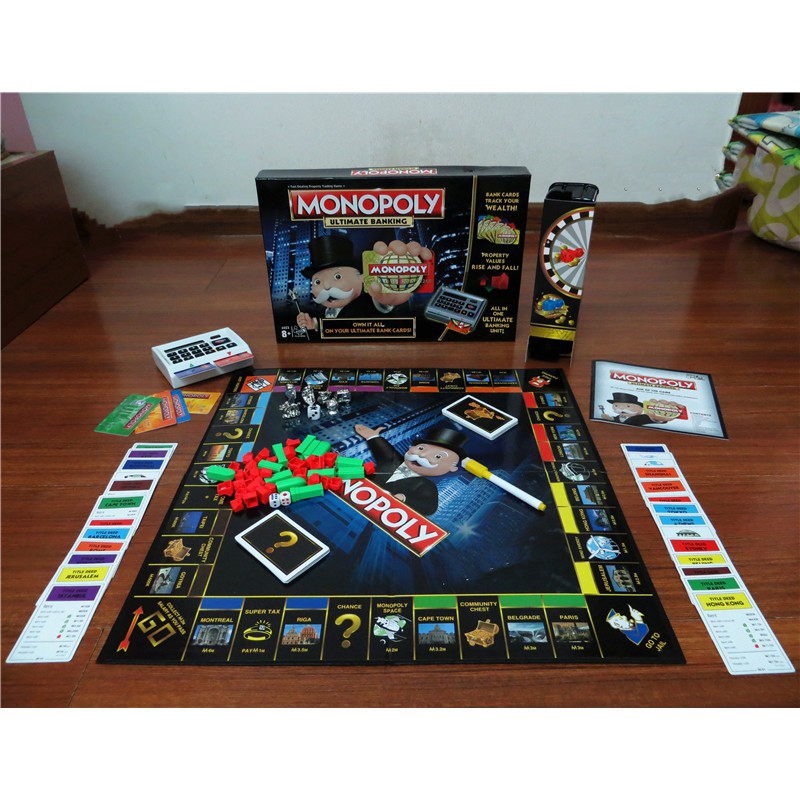 Cờ tỷ phú Monopoly Ultimate Banking , Monopoly Here & Now The World Edition
