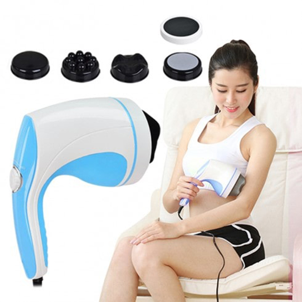 Máy massage bụng cầm tay 4 đầu hồng ngoại Puli PL-603B