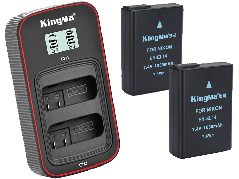 Pin sạc Ver 3 Kingma cho Nikon EN-EL14 , Hàng chính hãng