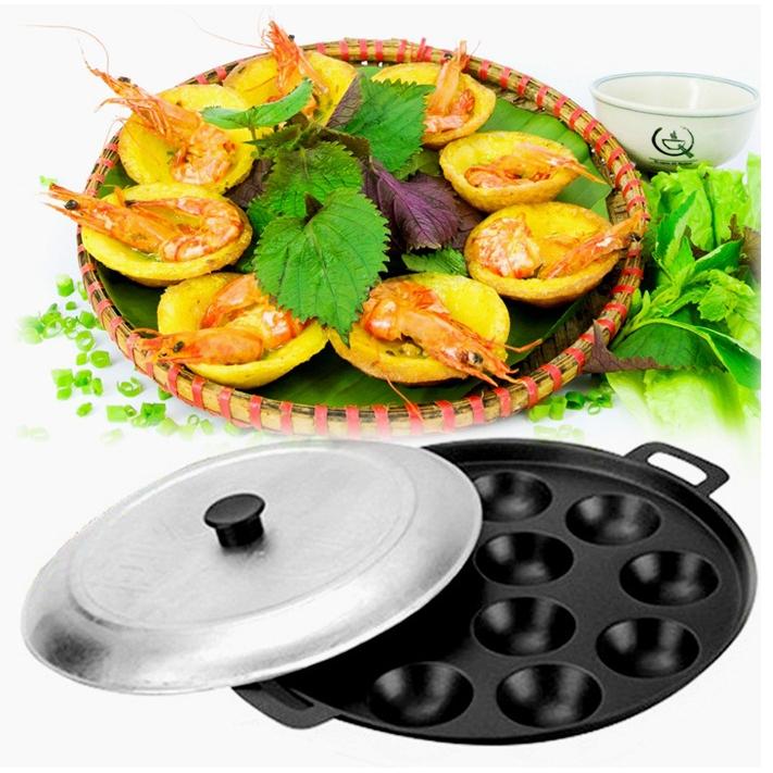 Khuôn Làm Bánh Khọt 10 Lỗ Huỳnh Anh