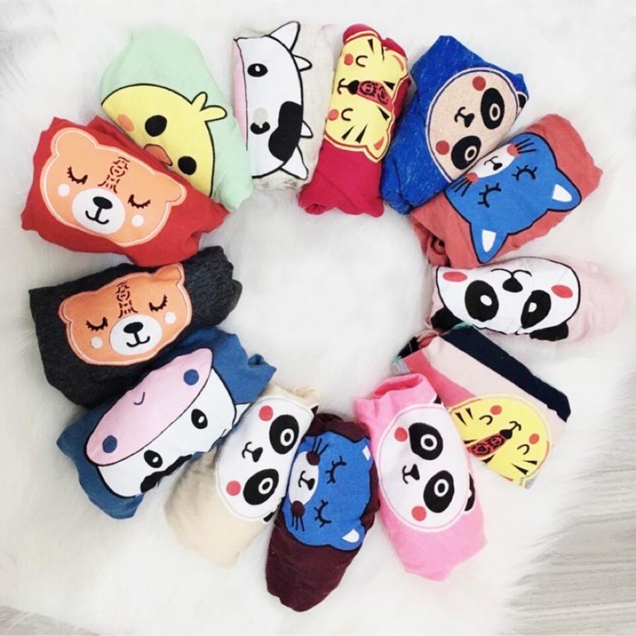 Quần Chip Quần Chục Đùi Cotton Borip Mông Thú Dễ Thương Cho Bé Trai Và Bé Gái Size 6-16kg