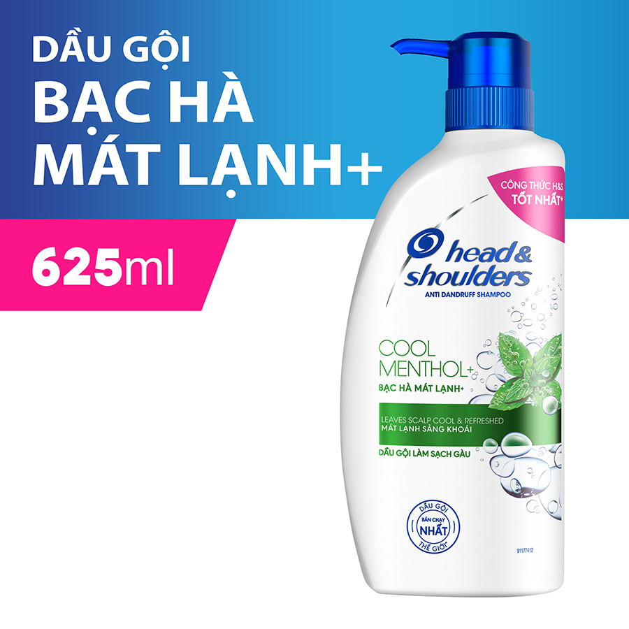 Combo 2 Dầu Gội HEAD & SHOULDERS Bạc Hà Mát Rượi 625ml