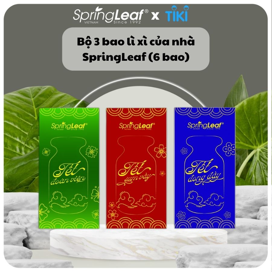 Bao lì xì Tết của nhà SpringLeaf (bộ 6 bao)