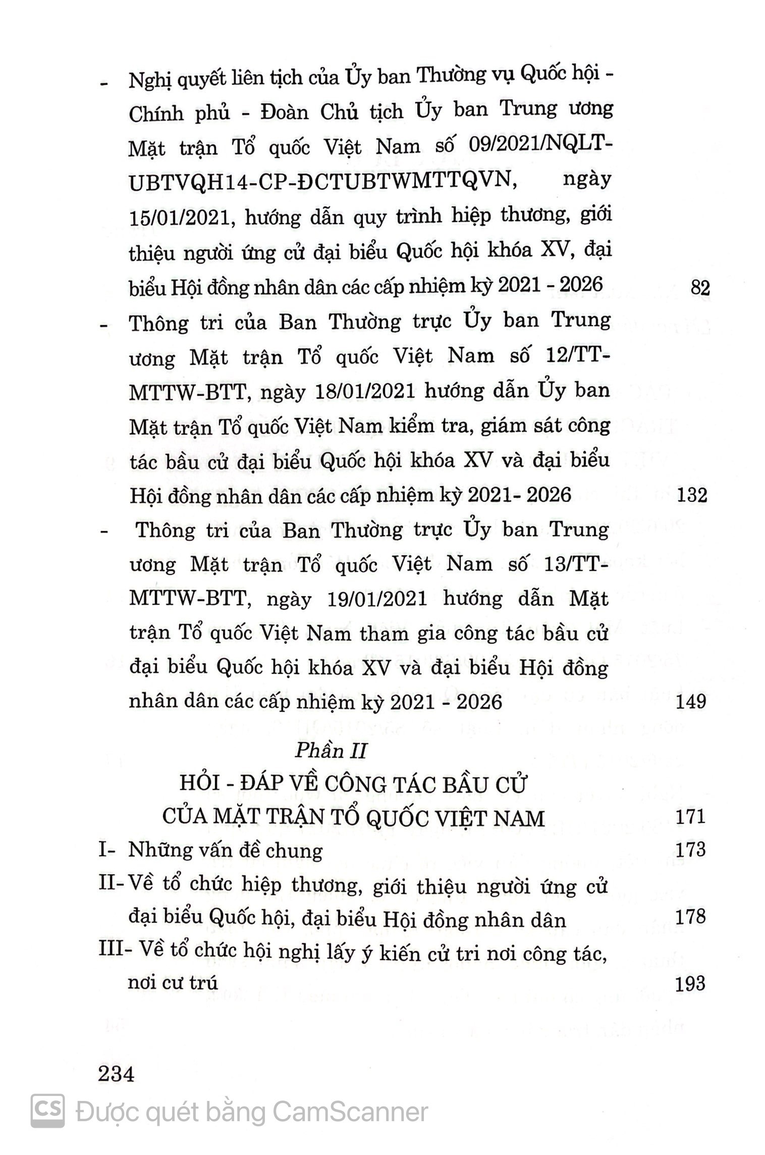 Công tác bầu cử đại biểu Quốc hội khóa XV, đại biểu Hội đồng nhân dân các cấp nhiệm kỳ 2021 - 2026 của Mặt trận Tổ quốc Việt Nam