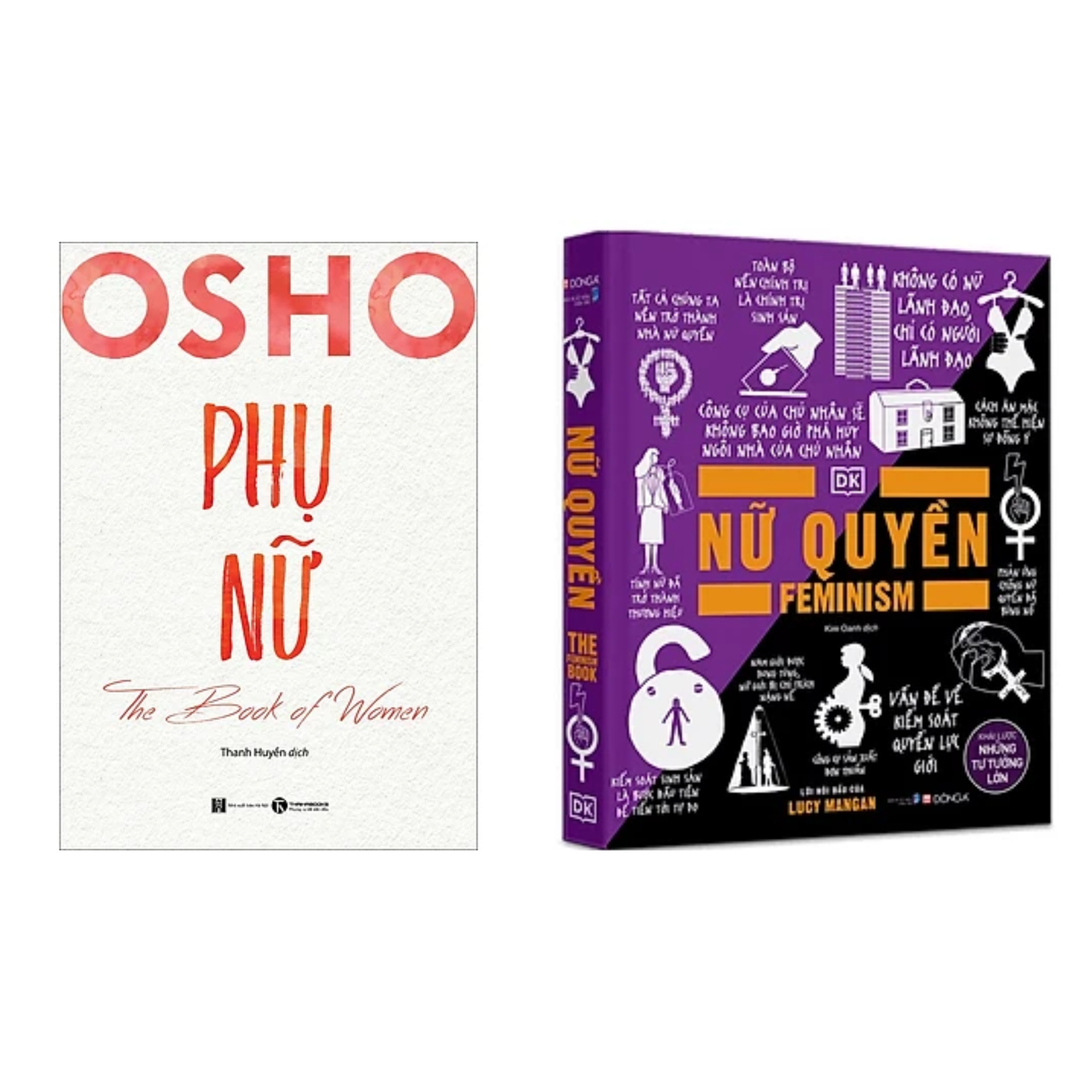 Combo 2 cuốn : Osho Phụ Nữ - The Book Of Women + Nữ Quyền - Khái Lược Những Tư Tưởng Lớn (Bìa Cứng)