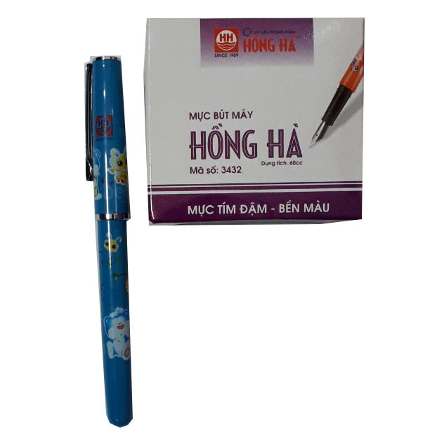 Combo bút máy HH + mực tím HH