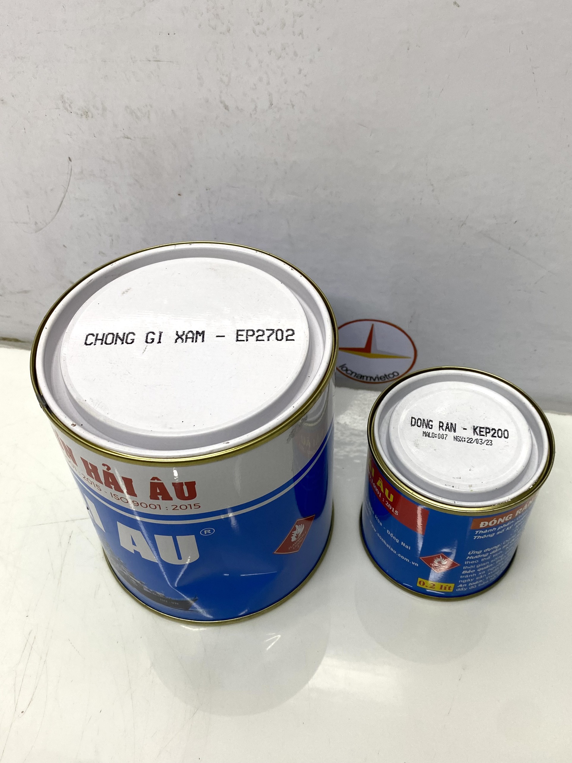 Sơn Epoxy chống rỉ xám Hải Âu EP702 1L/Bộ