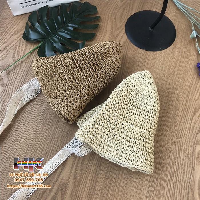 Combo 2 mũ cói kèm dây buộc cho bé mãu mới