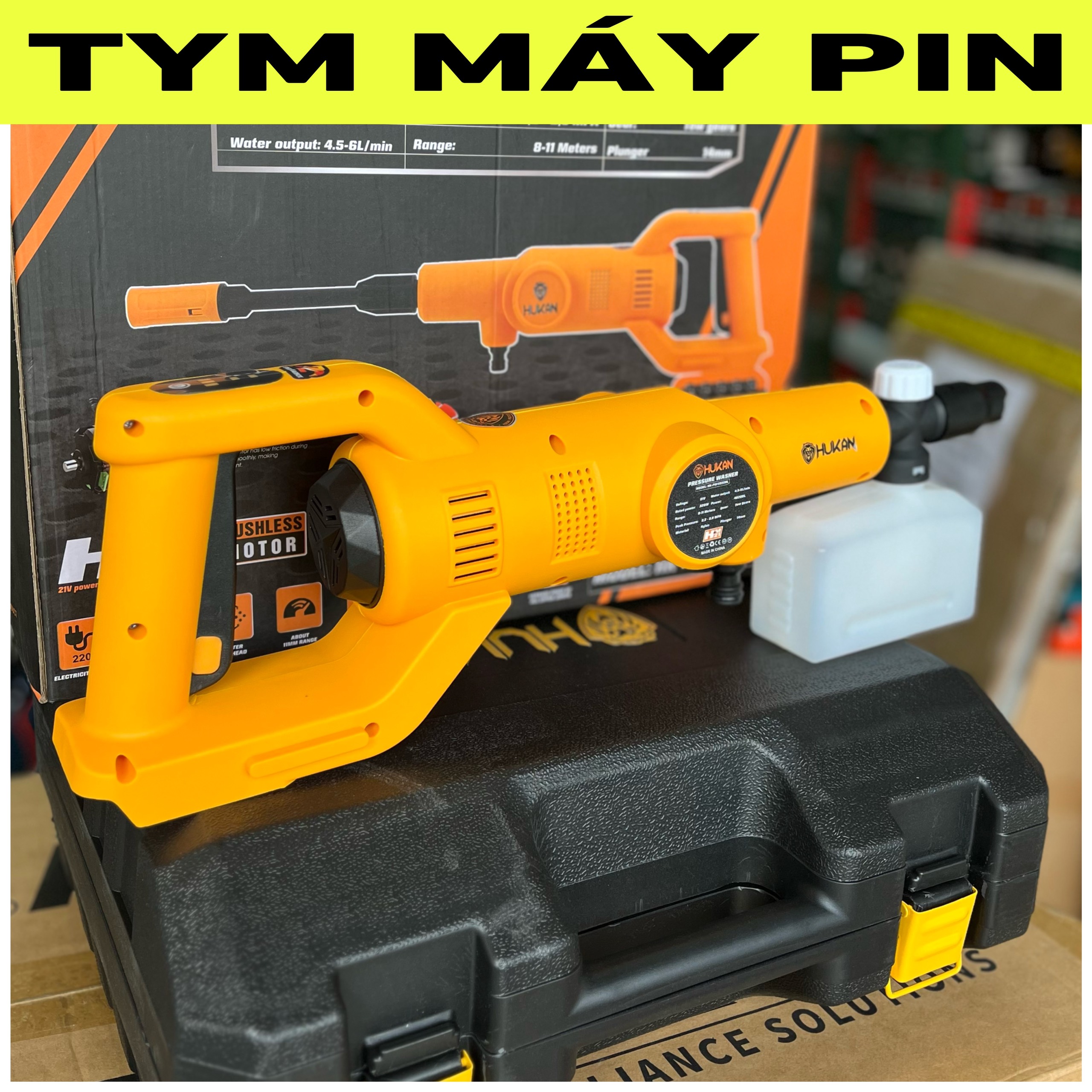 Thân Máy Rửa Xe Pin 21V HUKAN HK-PW4820BL – TYM MÁY PIN