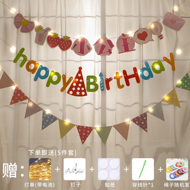 Dây cờ treo trang trí tiệc sinh nhật năm mới