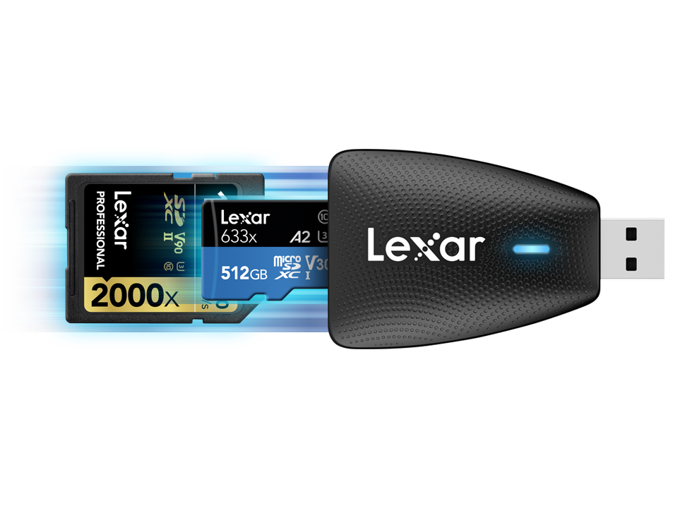 Đầu đọc thẻ Lexar USB 3.1 Đa Thẻ 2 IN 1 - Hàng Nhập Khẩu