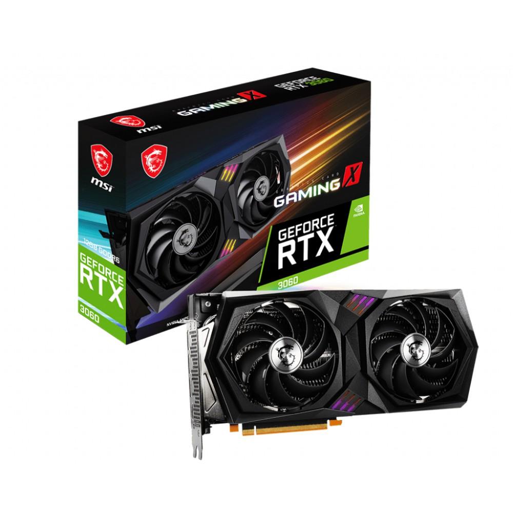 Card màn hình MSI RTX 3060 GAMING X - 12GB GDDR6 - HÀNG CHÍNH HÃNG