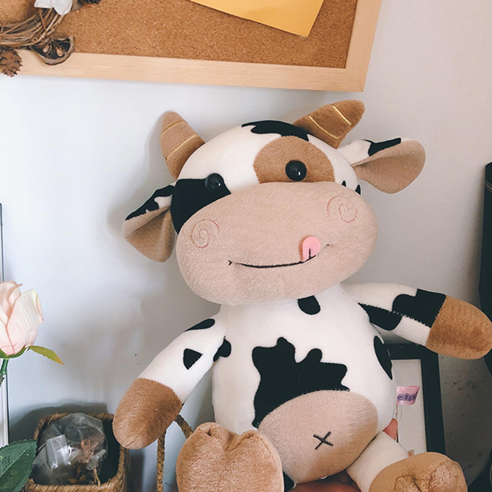 Plush Cow Toy Lovely Lifelike Soft for Home Decoration Birthday Gifts Girls