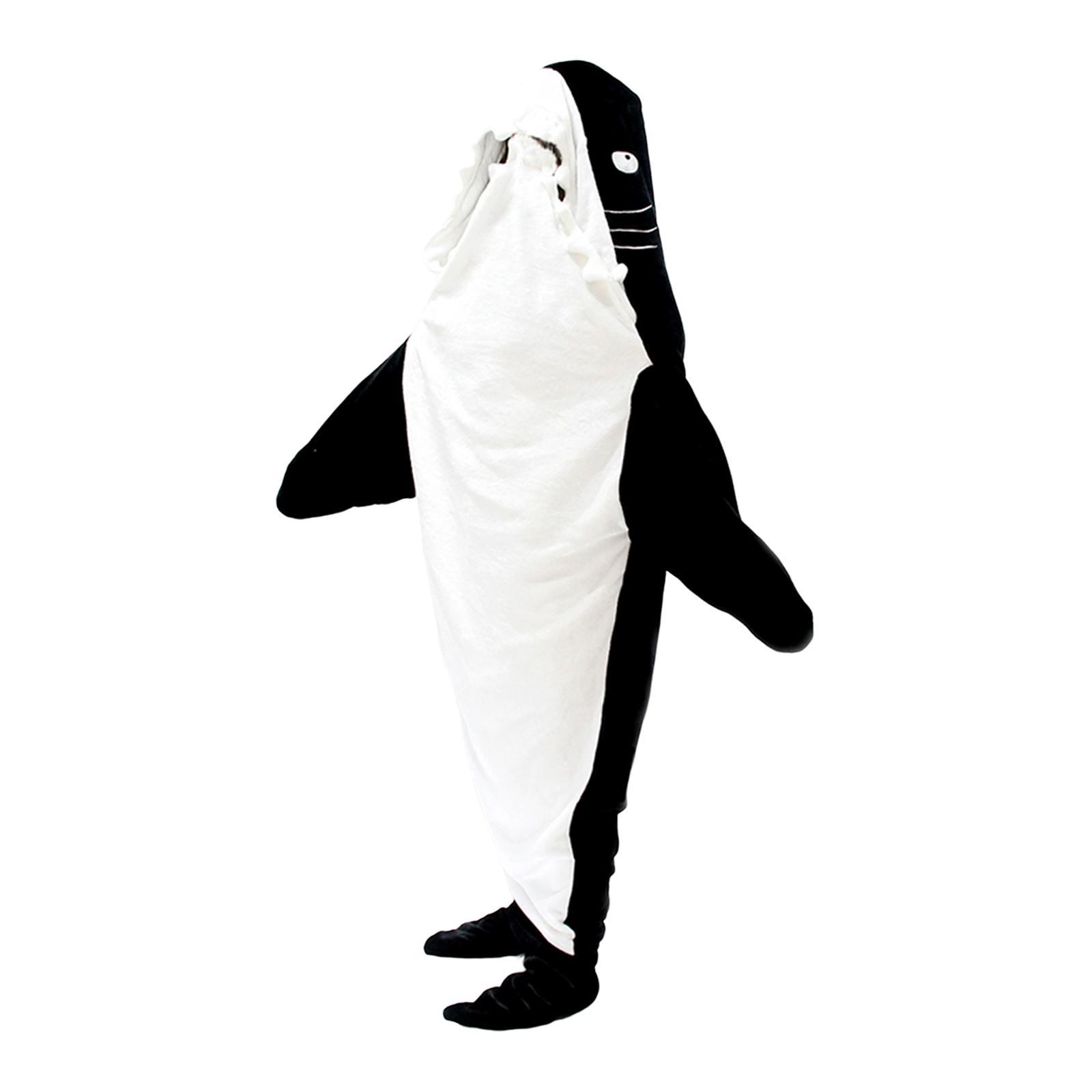 Wearable Shark Blanket Halloween Clothing Cozy Parties Cosplay Shark Costume