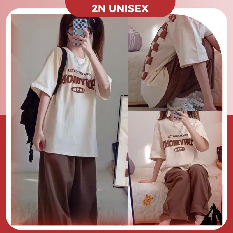 Áo thun tay lỡ form rộng - phông nam nữ cotton oversize - T shirt bàn cờ - 2N Unisex