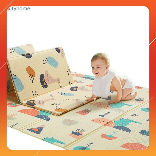 Thảm Chơi 2 Mặt XPE Cao Cấp Loại Dày Cho Bé (1M8x2M)