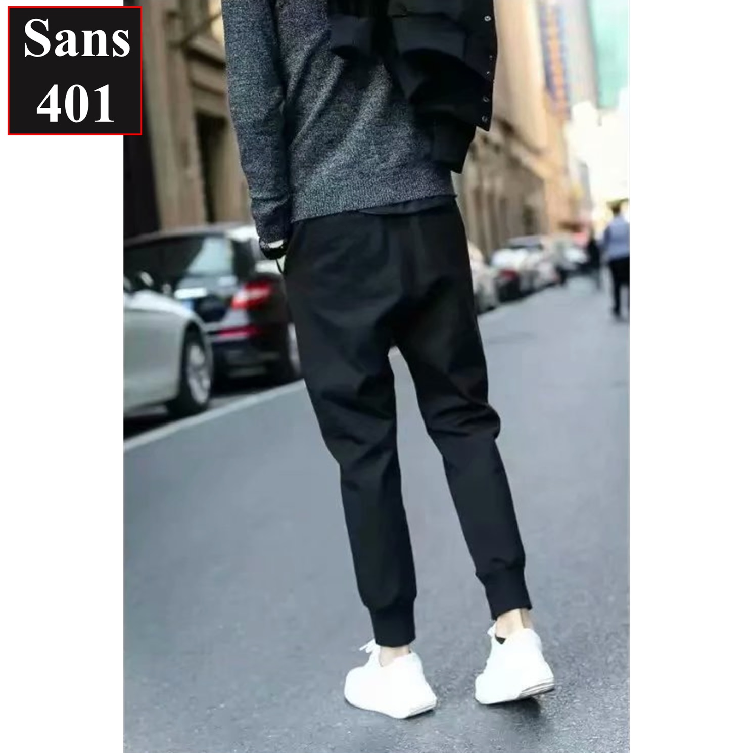 Quần thun nam dài jogger Sans401 chất vải mát co giãn thoải mái đẹp năng động thời trang cá tính giá rẻ bo ống chun