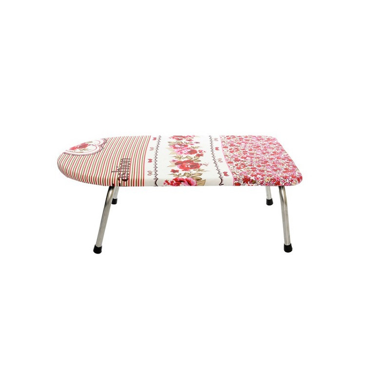 Bàn Để Ủi Quần Áo Kiểu Ngồi Lót Gỗ, 30x60cm, 4 Chân Gấp Gọn