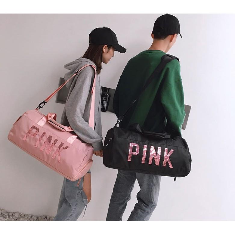 Túi trống túi tập gym thời trang túi thể thao cao cấp túi du lịch Pink size to PN01