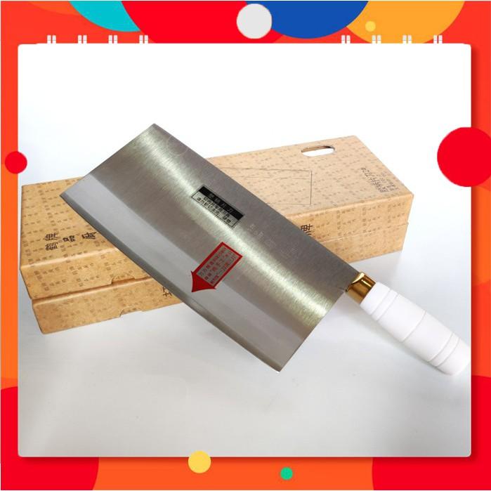 Dao chặt cao cấp cán nhựa trắng chuyên dùng nhà hàng, dùng để chặt xương, bằm thịt hàng nội địa trung bao bền.