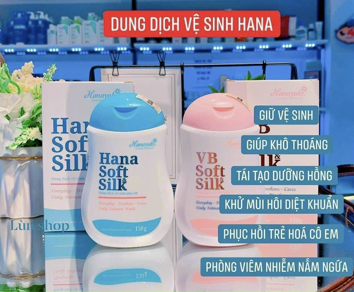 Dung dịch vệ sinh cho nữ và nam Hanayuki Hana Soft & Silk