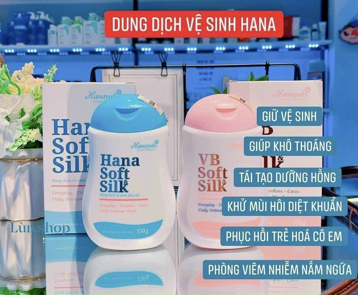 Dung dịch vệ sinh cho nữ và nam Hanayuki Hana Soft & Silk 