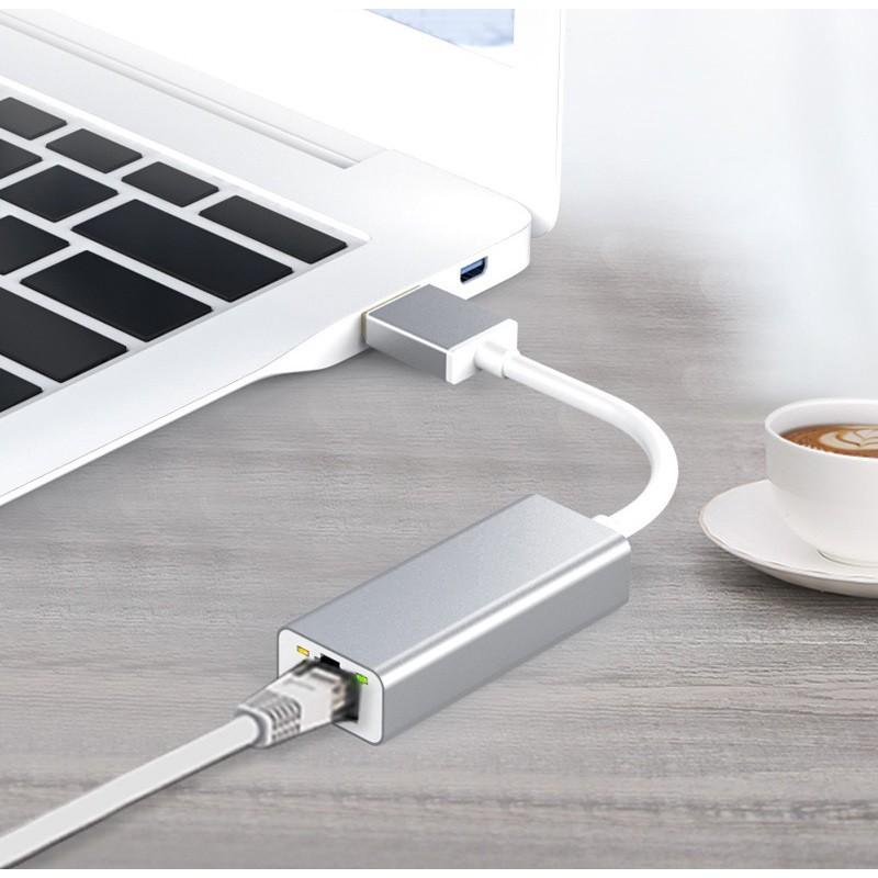 Cáp USB 3.0 to Lan Gigabit vỏ nhôm cao cấp