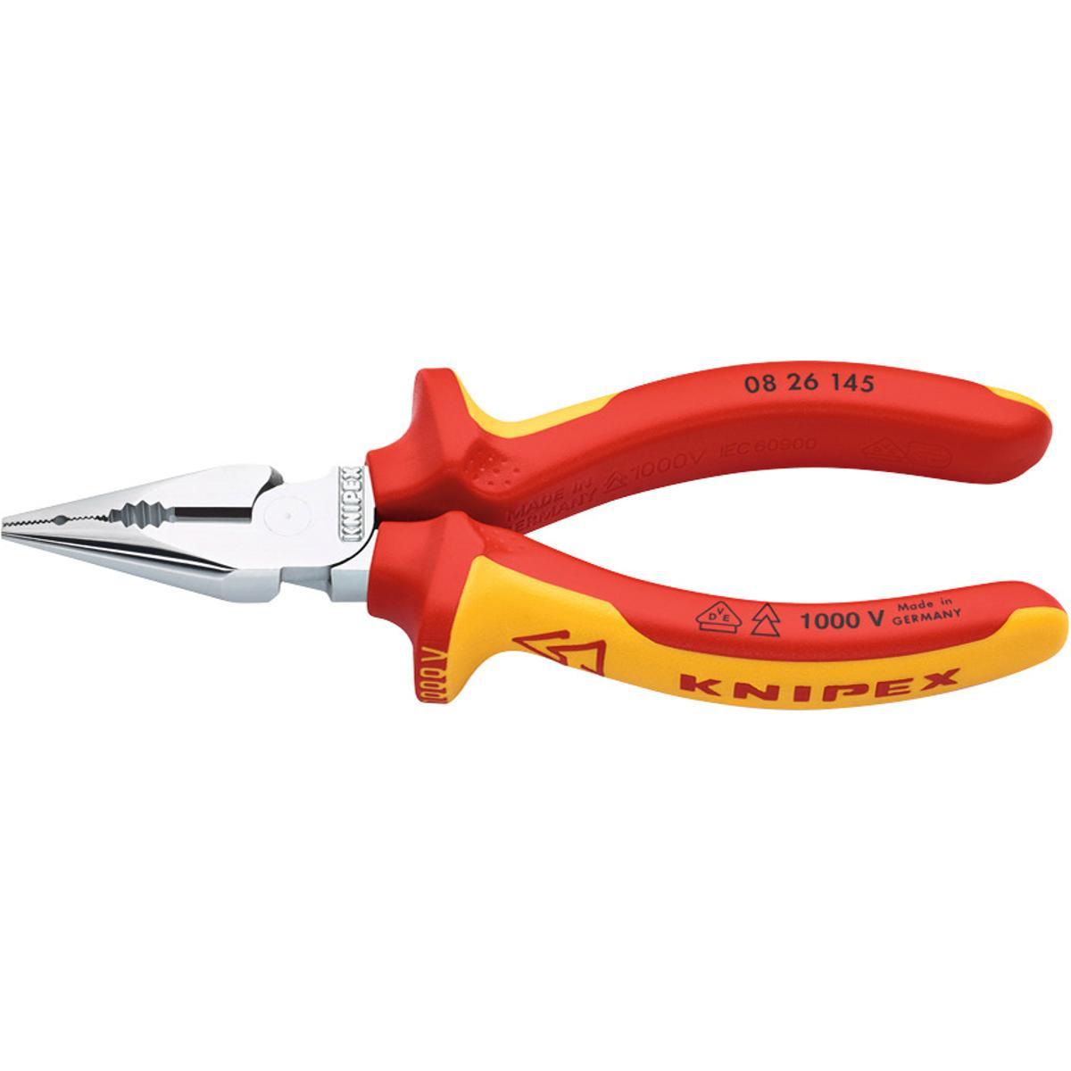 KNIPEX
KỀM ĐA NĂNG MŨI THON KNIPEX CÁCH ĐIỆN 1000V DÀI 145 MM 08 26 145