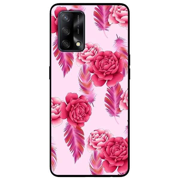 Ốp lưng dành cho Oppo A54 - A74 - A94 - A15 / A15s mẫu Mẫu Đơn Nền Hồng