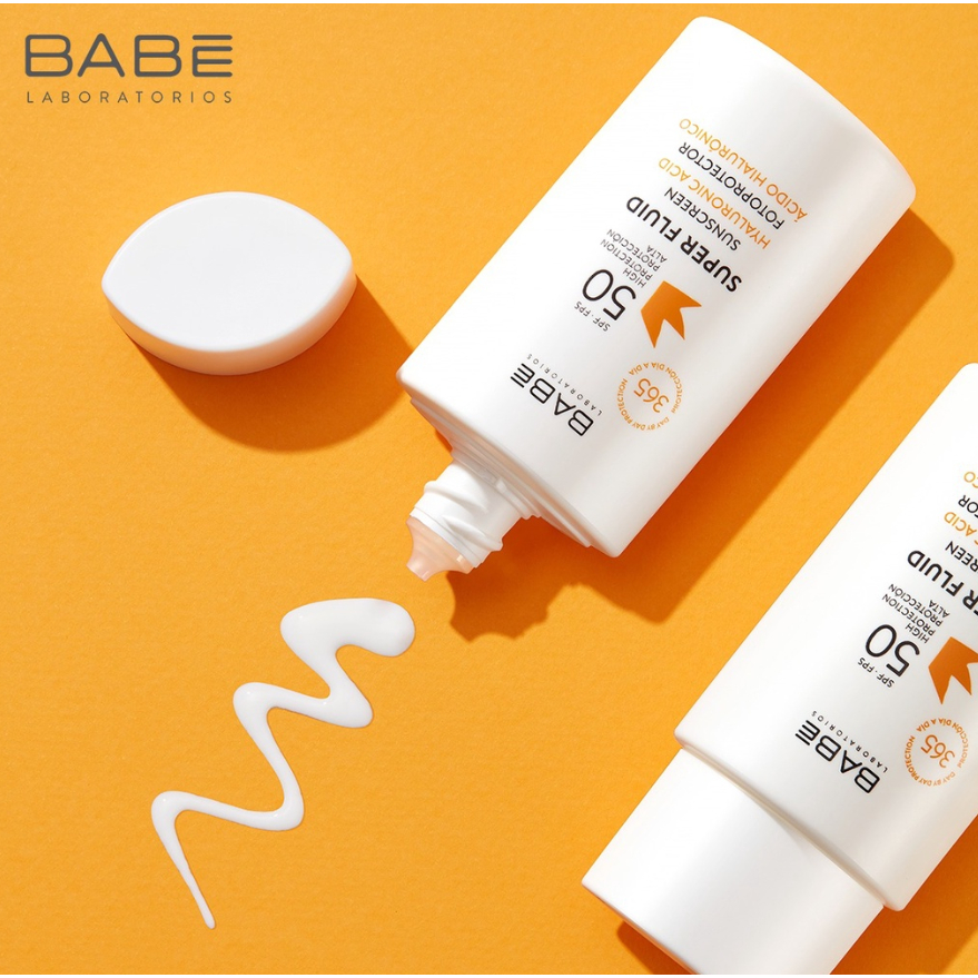 Kem chống nắng phổ rộng dành cho da khô BABE Super Fluid Sunscreen SPF50 50ml