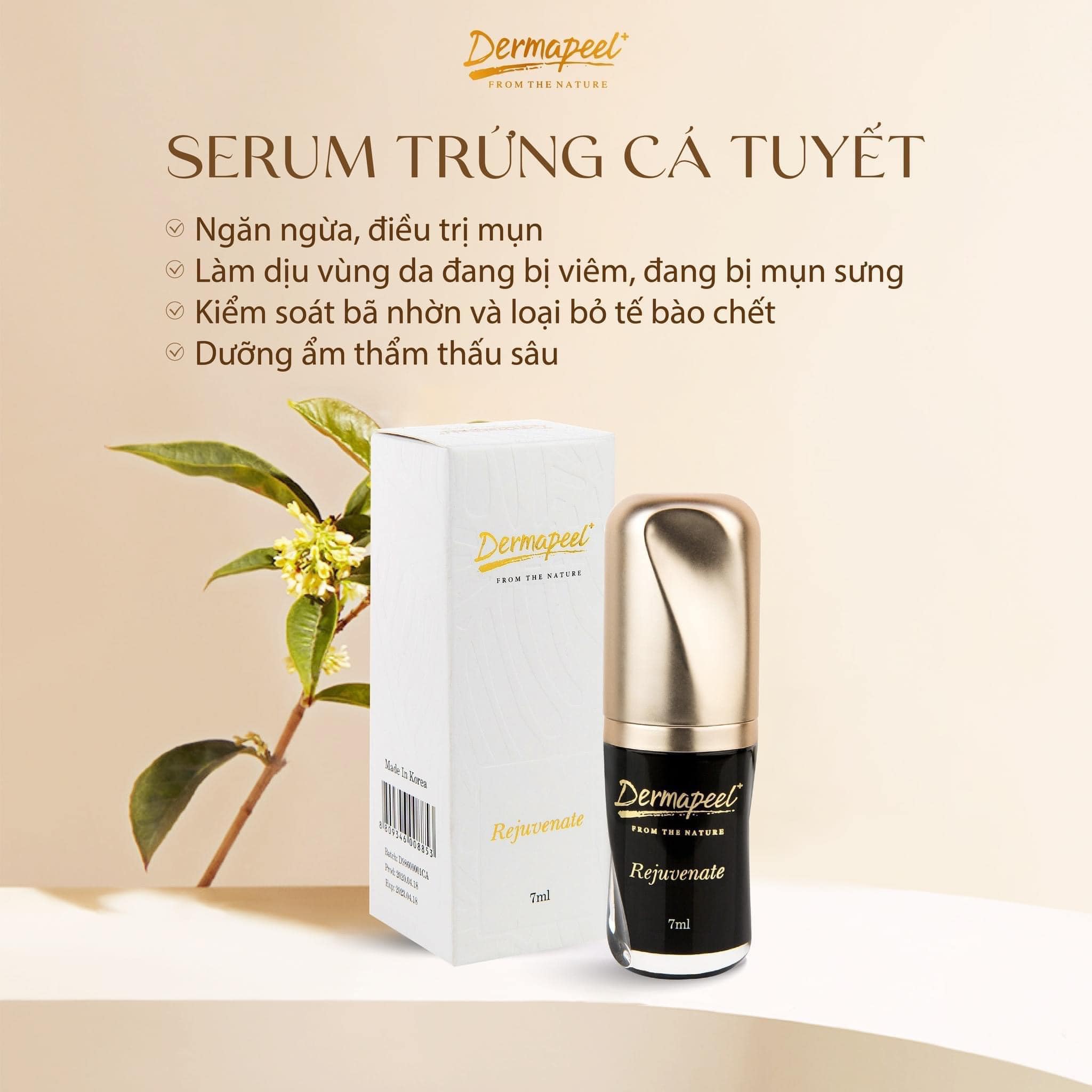 Combo 5 lọ Serum Trứng Cá Tuyết Dermapeel