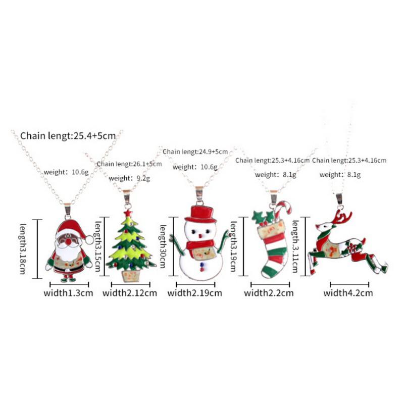 Dây chuyền mặt người tuyết lấp lánh nhiều màu sắc