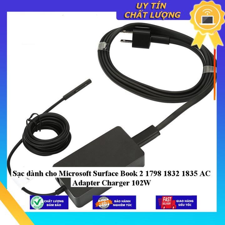 Sạc dùng cho Microsoft Surface Book 2 1798 1832 1835 AC Adapter Charger 102W - Hàng Nhập Khẩu New Seal