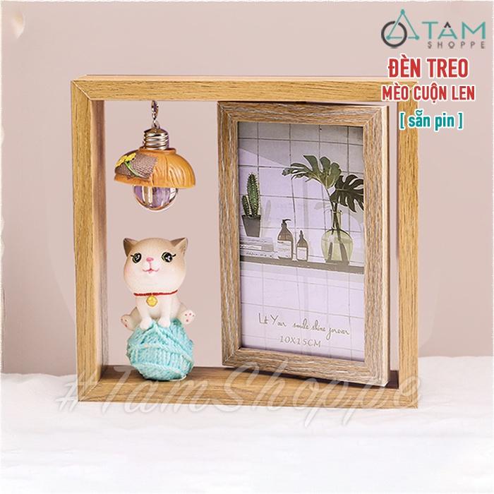 Khung ảnh gỗ xoay kèm tượng chibi xinh xắn KA-18