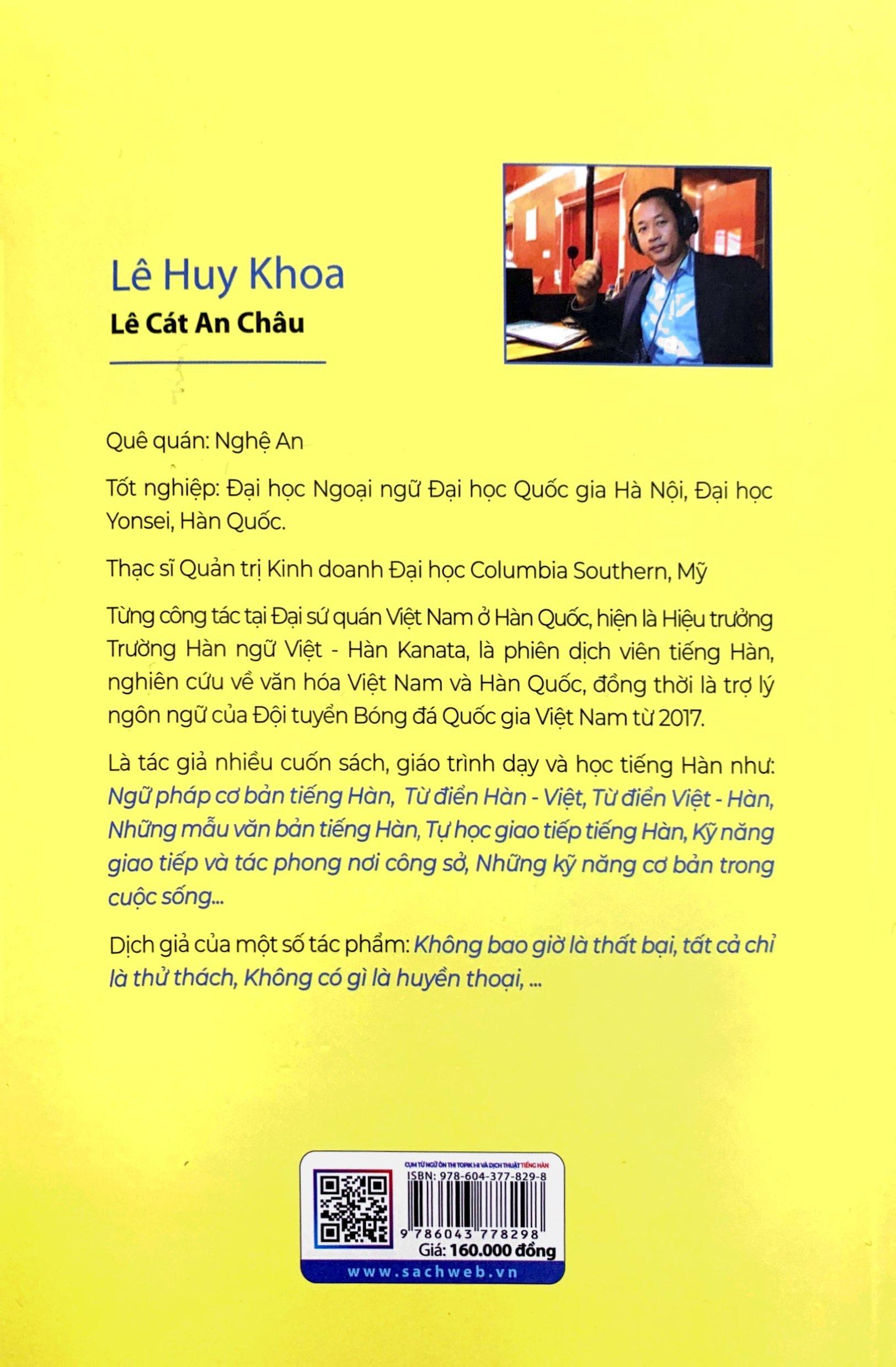 Cụm Từ Ngữ Ôn Thi Topik I-Ii Và Dịch Thuật Tiếng Hàn