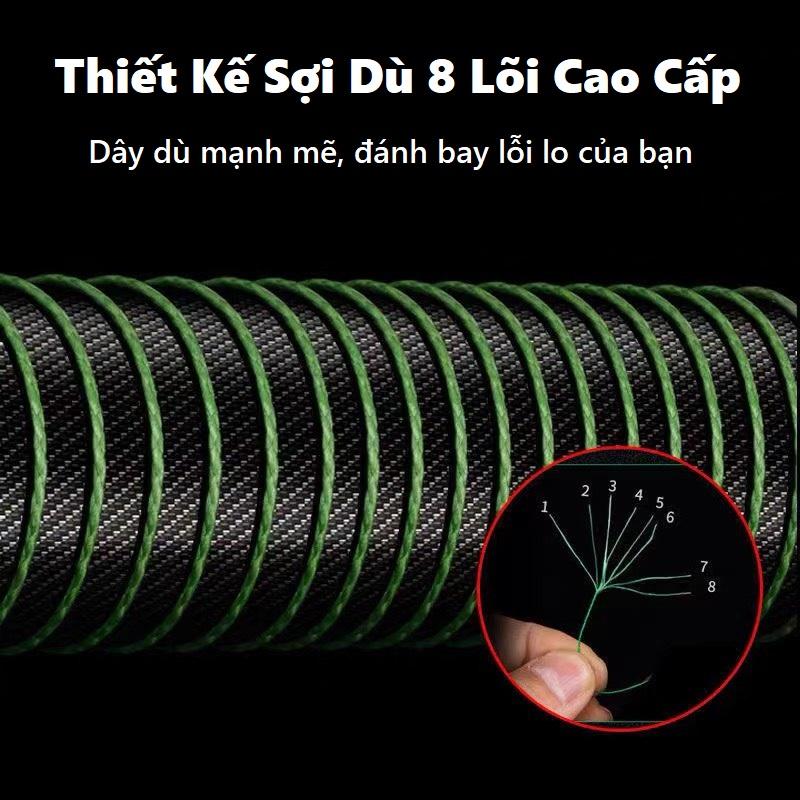 Bộ Thẻo Câu Cá Buộc Sẵn Lưỡi Đôi Câu Đài PKK05 Chất Liệu Dù Cao Cấp Có Huỳnh Quang Phát Sáng - Sanami Fishing